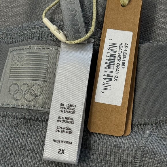 SKIMS Soft Lounge Leggings Team USA Olympic Capsule Heather Gray 2X - Picture 6 of 11